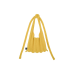PLEATSMAMA Poodle Shoulder Bag Custard
