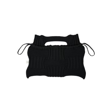 PLEATSMAMA Big Bow Bag Black