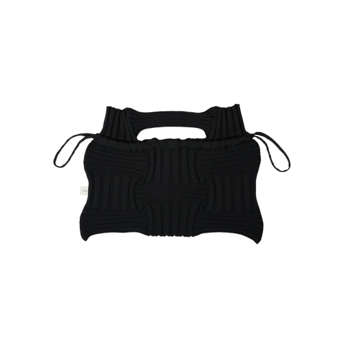 PLEATSMAMA Big Bow Bag Black