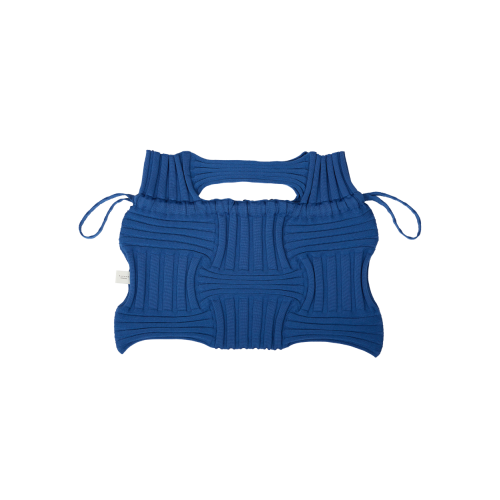 PLEATSMAMA Big Bow Bag Blue