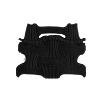 PLEATSMAMA Big Bow Bag Glitter Black