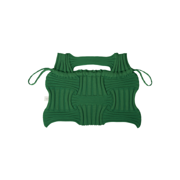 PLEATSMAMA Big Bow Bag Green