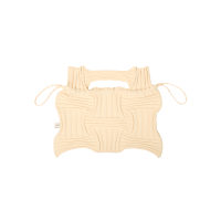 PLEATSMAMA Big Bow Bag Ivory