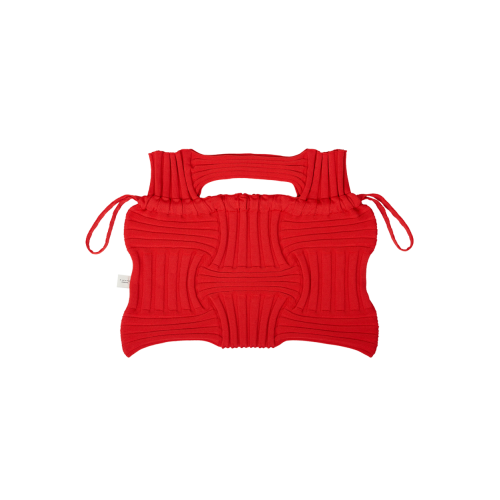 PLEATSMAMA Big Bow Bag Red