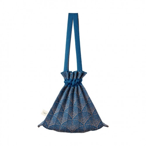 PLEATSMAMA Mini Bubble Bag Indigo Blue