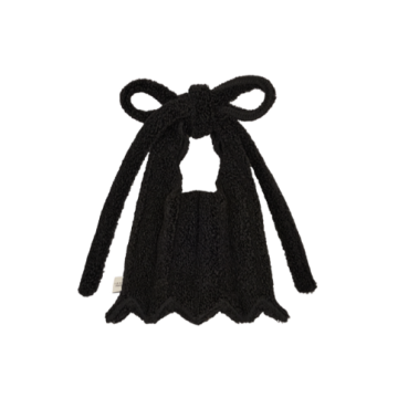 PLEATSMAMA Poodle Micro Bag Black
