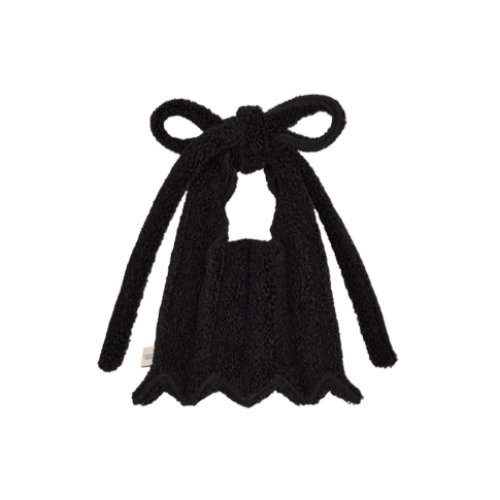 PLEATSMAMA Poodle Micro Bag Black
