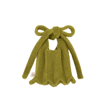 PLEATSMAMA Poodle Micro Bag Olive