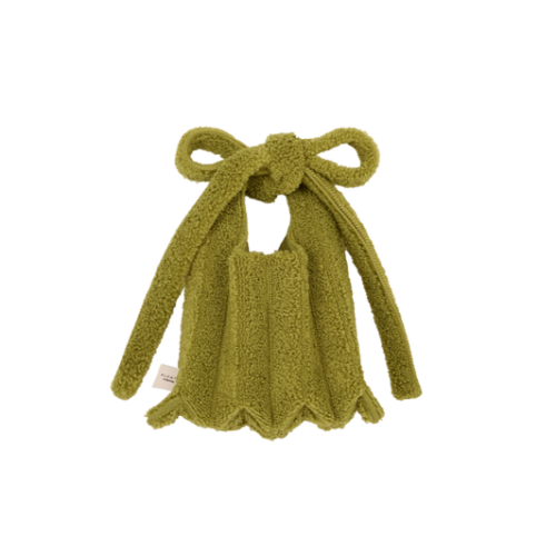 PLEATSMAMA Poodle Micro Bag Olive