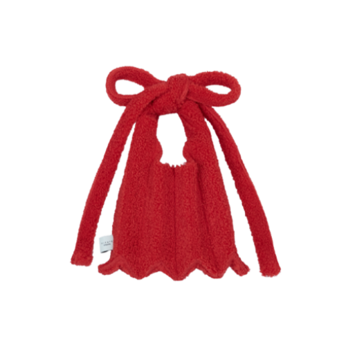PLEATSMAMA Poodle Micro Bag Red