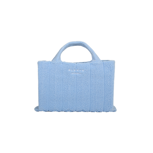 PLEATSMAMA Poodle Oversized Tote Bag Baby Blue
