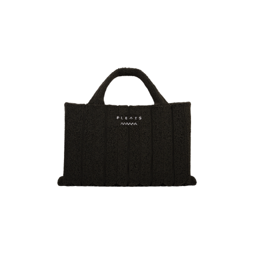 PLEATSMAMA Poodle Oversized Tote Bag Charcoal