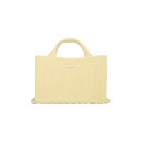 PLEATSMAMA Poodle Oversized Tote Bag Ivory
