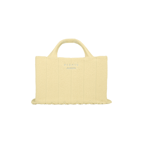 PLEATSMAMA Poodle Oversized Tote Bag Ivory
